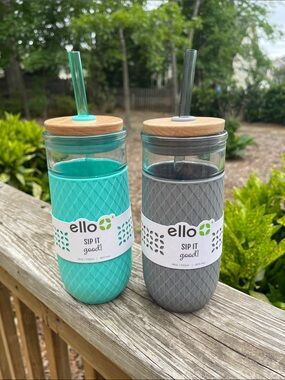 Ello glass tumbler set -new